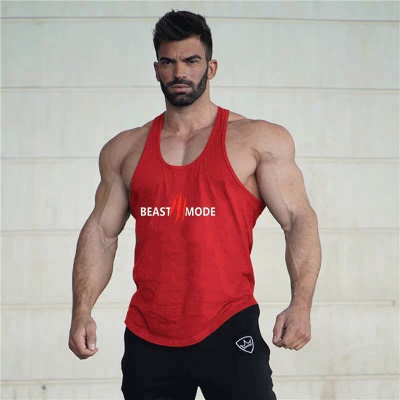 Gilet de sport pour hommes en I épaules lâche coton