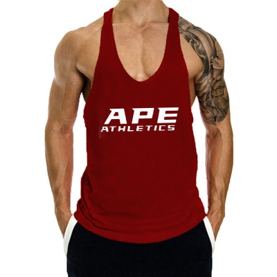 Gilet de sport pour hommes loose respirant I imprimé lettre sans manches