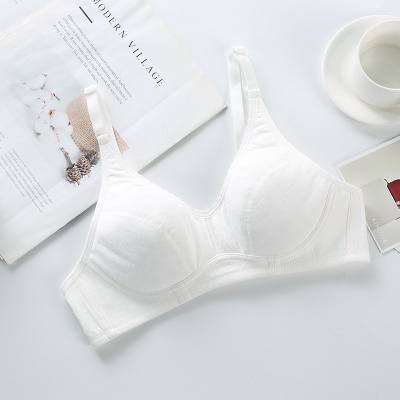 soutien-gorge lingerie coton sans anneau en acier confortable et respirant