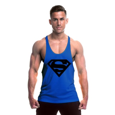 gilet de sport coton bretelles sans manches muscle fitness