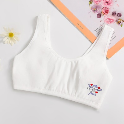 soutien-gorge lingerie coton sans anneau en acier imprimé