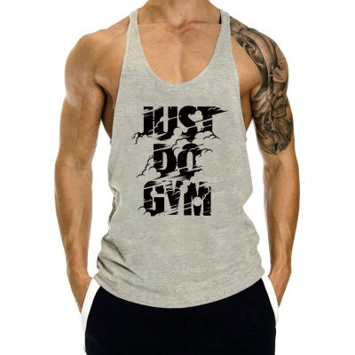 Gilet de sport de fitness T-shirt ample sans manches