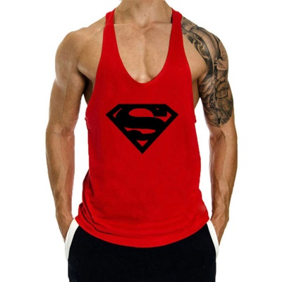 Gilet de sport en I en coton de grande taille