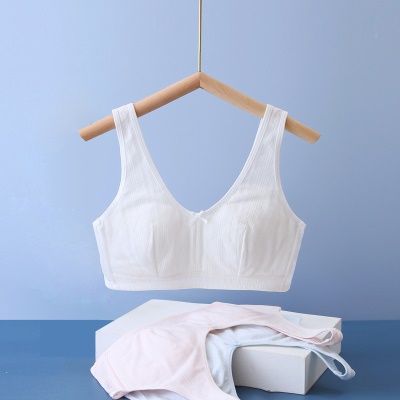 soutien-gorge lingerie coton maille respirant anti-bosses