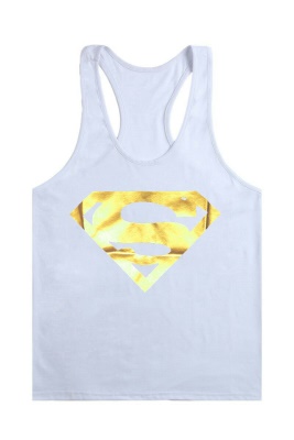 gilet de sport bretelles Superman imprimé fitness