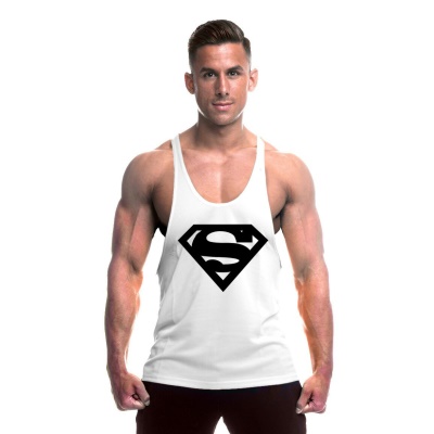 gilet de sport coton bretelles sans manches muscle fitness