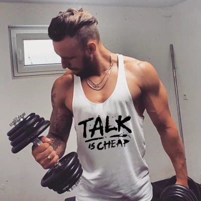 T-shirt sans manches col rond avec gilet de sport grande taille
