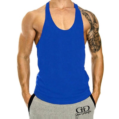 Gilet de sport pour homme sans manches T-shirt avec bretelles