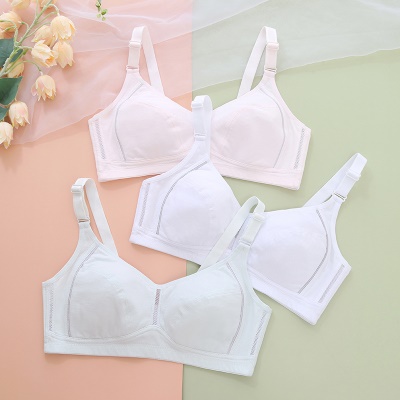 soutien-gorge lingerie sans acier anneaux coton confortable et respirant