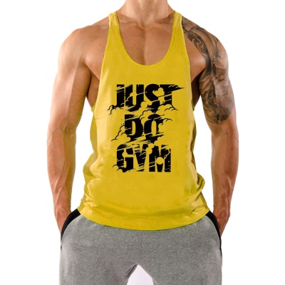 Gilet de sport de fitness T-shirt ample sans manches
