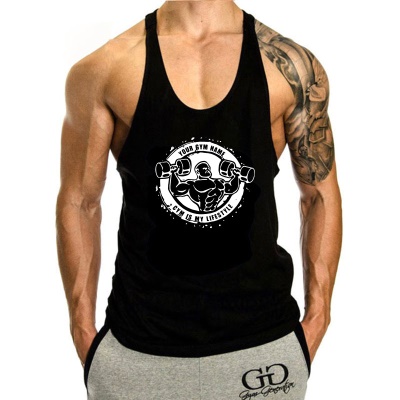 gilet Hommes sans manches T-shirt grande taille bas
