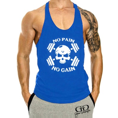 Gilet de sport pour hommes Fitness Sport Sweat Coton Loose