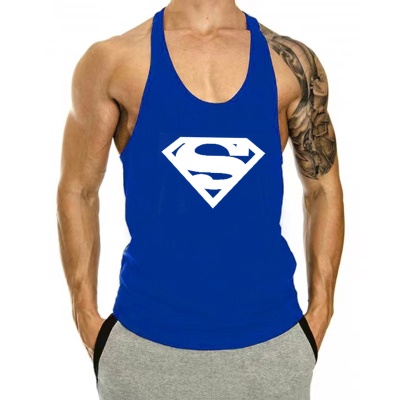 Gilet de sport en I en coton de grande taille