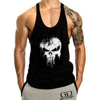 Gilet de fitness sans manches respirant en I