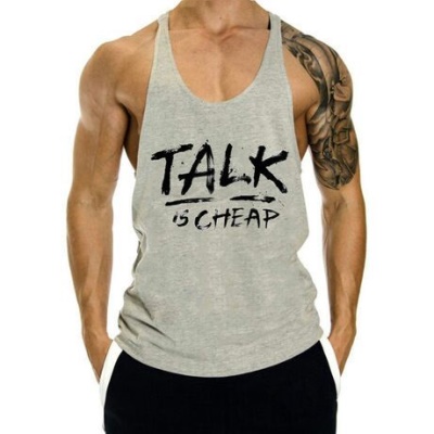 T-shirt sans manches col rond avec gilet de sport grande taille