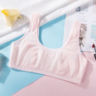 soutien-gorge lingerie maille respirante sans acier anneaux coton