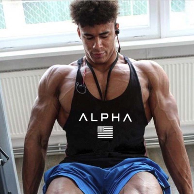 Vêtements de fitness en I pour hommes T-shirt sans manches