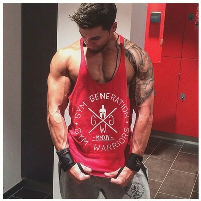 Gilet de fitness décontractée T-shirt en I sans manches