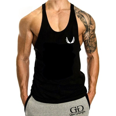 Gilet en I avec bretelles de sport sans manches amples