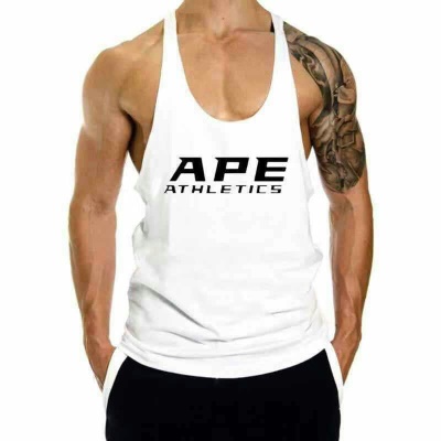 Gilet de sport pour hommes loose respirant I imprimé lettre sans manches