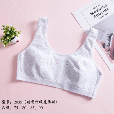 Soutien-gorge lingerie coton LOVE imprimé confortable et respirant pour les filles