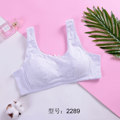 soutien-gorge lingerie coton sans anneau en acier confortable et respirant