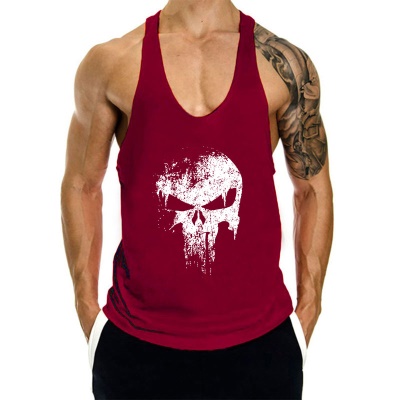 Gilet de fitness sans manches respirant en I