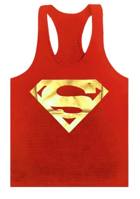 gilet de sport bretelles Superman imprimé fitness