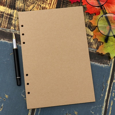 Papier A5 d'agenda à six trous