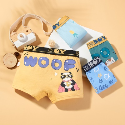 Shorts pour enfants moyens et grands antibactériens minces ensemble de 4 barres