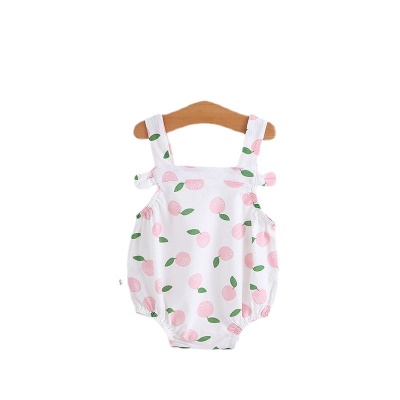 Combinaison bébé en coton imprimé