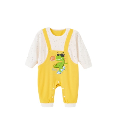 Combinaison bébé en coton doux et confortable avec bretelles