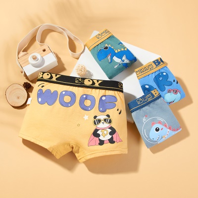 Shorts pour enfants moyens et grands antibactériens minces ensemble de 4 barres