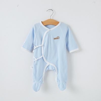 Combinaison bébé avec lanière en coton imprimé