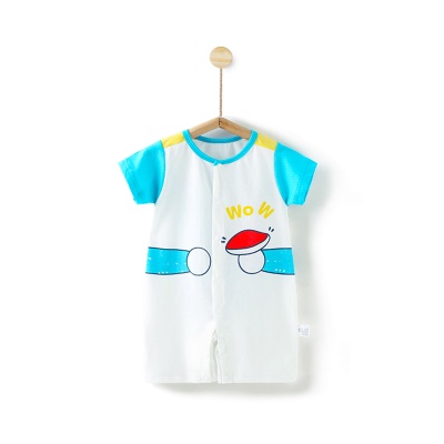 Combinaison bébé simple crochet tricot dessin animé imprimé