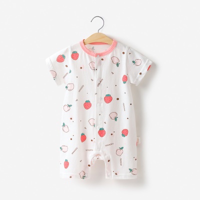 Combinaison bébé cardigan en coton léger et respirant