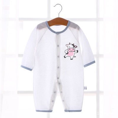 Combinaison bébé en maille de coton respirante et légère