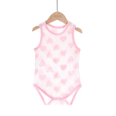 Combinaison bébé gilet en coton léger et respirant maille jacquard