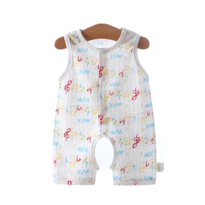 Combinaison pour bébé Gilet ouvert en coton léger et respirant