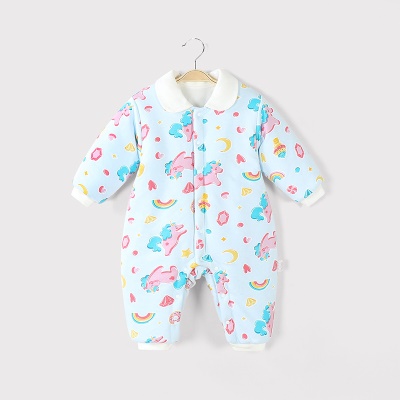 Combinaison bébé 3 couches clip coton revers chauds