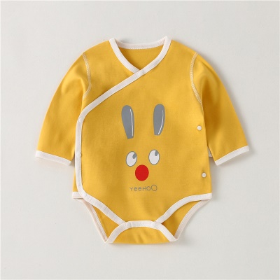 Combinaison bébé double ventre double patte diagonale en coton simple boutonnage