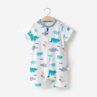 Combinaison bébé cardigan en coton léger et respirant