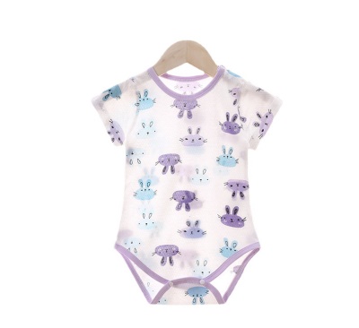 Combinaison bébé en maille de coton jacquard confortable et respirant