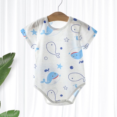 Vêtements pour bébés une pièce en coton imprimé