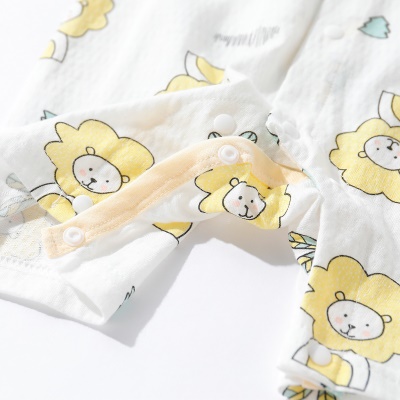 Combinaison bébé cardigan en coton léger et respirant