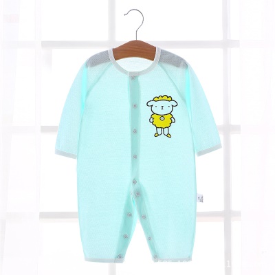 Combinaison bébé en maille de coton respirante et légère