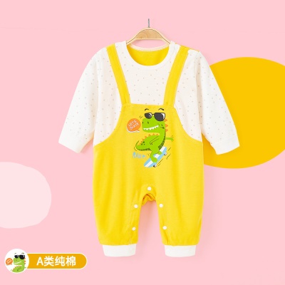 Combinaison bébé en coton doux et confortable avec bretelles