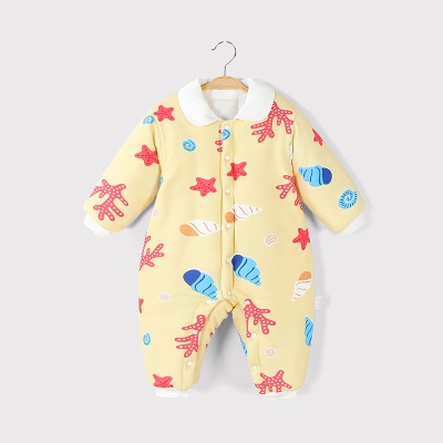 Combinaison bébé 3 couches clip coton revers chauds