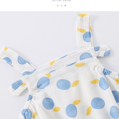 Combinaison bébé en coton imprimé