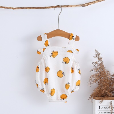 Combinaison bébé en coton imprimé